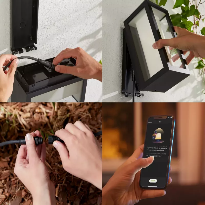 Philips Hue biały and colour ambience Impress Outdoor Wall light (Low-volt)