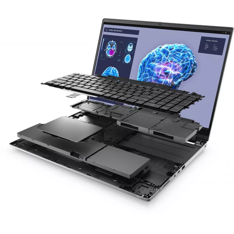 DELL Precision 7680 Intel® Core™ i7 i7-13850HX Mobilna stacja robocza 40,6 cm (16 cali) Full HD+ 32 GB DDR5-SDRAM 1 TB SSD NVIDIA RTX 3500 Ada Wi-Fi 6E (802.11ax) Windows 11 Pro Szary