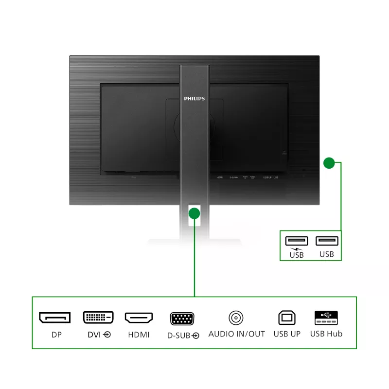 Monitor komputerowy Philips B Line 272B1G/00, 68.6 cm (27 cali), 1920 x 1080 pikseli, Full HD, LED, Czarny
