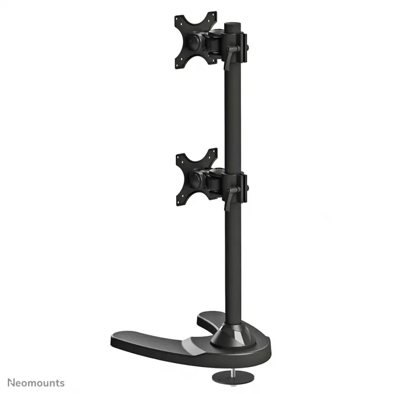 Neomounts FPMA-D700DDV Uchwyt do monitora 10-27 cali, wolnostojący/przelotowy, 6 kg, 25,4 cm (10 cali), 68,6 cm (27 cali), 100 x 100 mm, czarny