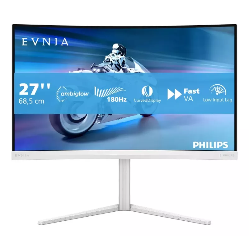 Monitor komputerowy Philips Evnia 5000 27M2C5201L/00 68,6 cm (27 cali) 1920 x 1080 pikseli Full HD LCD Biały