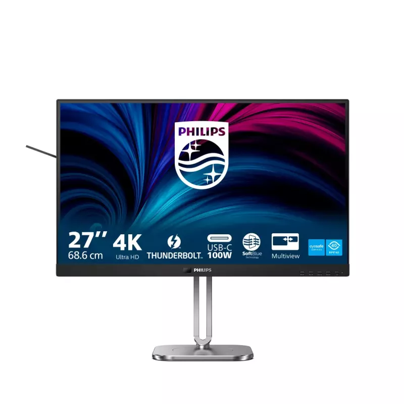 Philips 6000 series 27B2U6903/00 monitor komputerowy 68.6 cm (27 cali) 3840 x 2160 pikseli 4K Ultra HD LED Antracyt