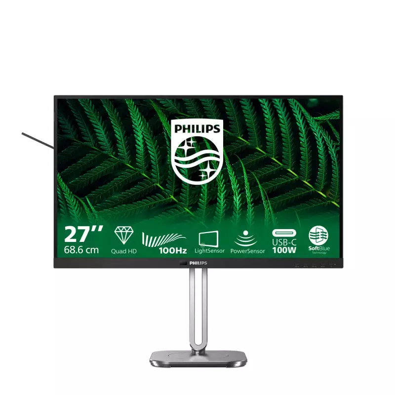 Monitor komputerowy Philips 5000 series 27B2G5601/00, 68,6 cm (27 cali), 2560 x 1440 pikseli, Quad HD, LCD, czarny