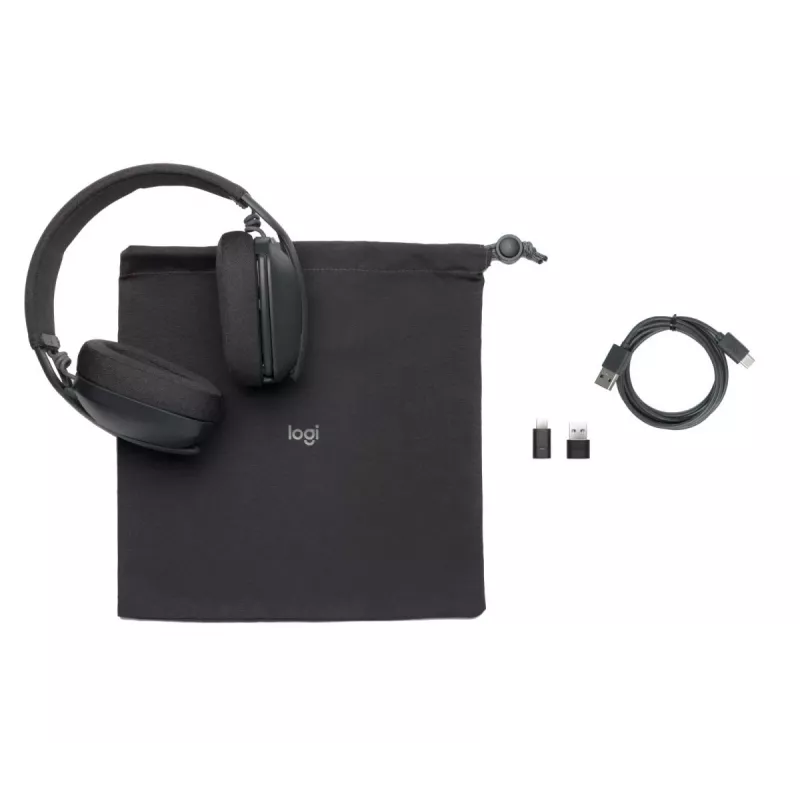 LOGITECH Słuchawki - Zone Vibe - Bezprzewodowe - Grafit (wersja UC)