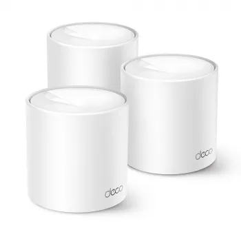 TP-Link AX1500 Całodomowy System Mesh Wi-Fi 6, 3 sztuki, Biały, Wewnętrzny, System Mesh, Zasilanie, Dwuzakresowy (2,4 GHz / 5 GHz), Wi-Fi 6 (802.11ax)