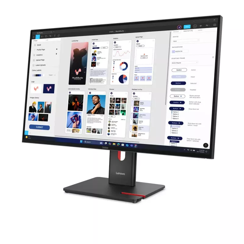 Monitor Lenovo ThinkVision T32UD-40 31,5 cala 4K Ultra HD LCD 3840 x 2160 pikseli