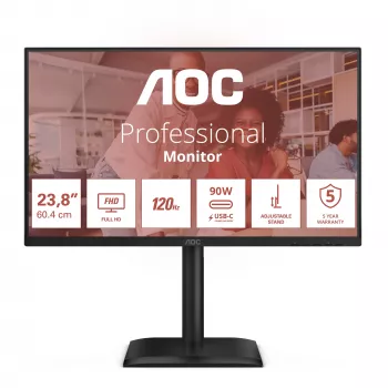 Monitor komputerowy AOC E4 24E4CV 60,5 cm (23,8 cala) 1920 x 1080 pikseli Full HD LED Czarny