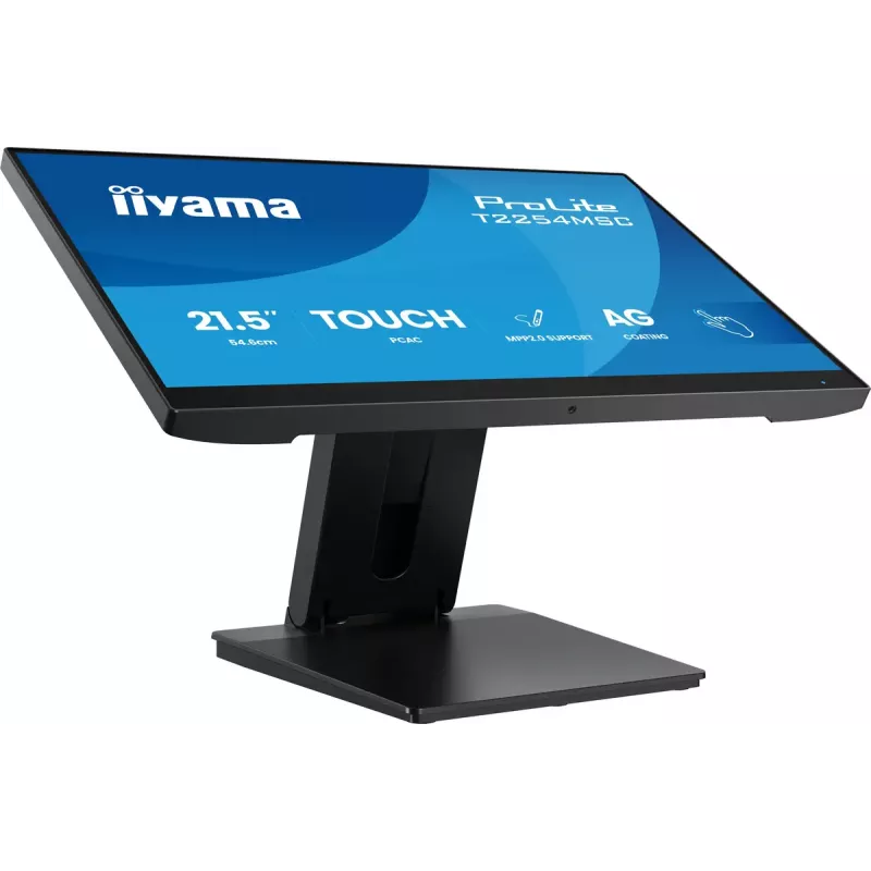 Monitor komputerowy iiyama T2254MSC-B2AG 54,6 cm (21,5 cala) 1920 x 1080 pikseli Full HD LED dotykowy Czarny