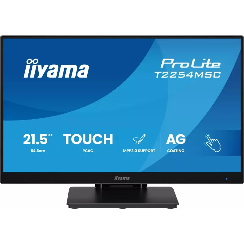 Monitor komputerowy iiyama T2254MSC-B2AG 54,6 cm (21,5 cala) 1920 x 1080 pikseli Full HD LED dotykowy Czarny