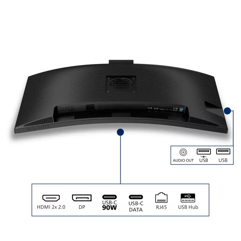 Philips 3000 series 34B2U3600CH/00 monitor komputerowy 86.4 cm (34 cale) 3440 x 1440 pikseli Wide Quad HD LCD Czarny