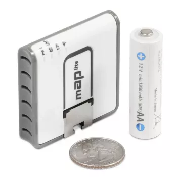 MIKROTIK Map Lite z procesorem 650 MHz, 64 MB RAM, 1x LAN, wbudowaną podwójną anteną