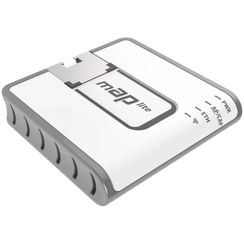 MIKROTIK Map Lite z procesorem 650 MHz, 64 MB RAM, 1x LAN, wbudowaną podwójną anteną
