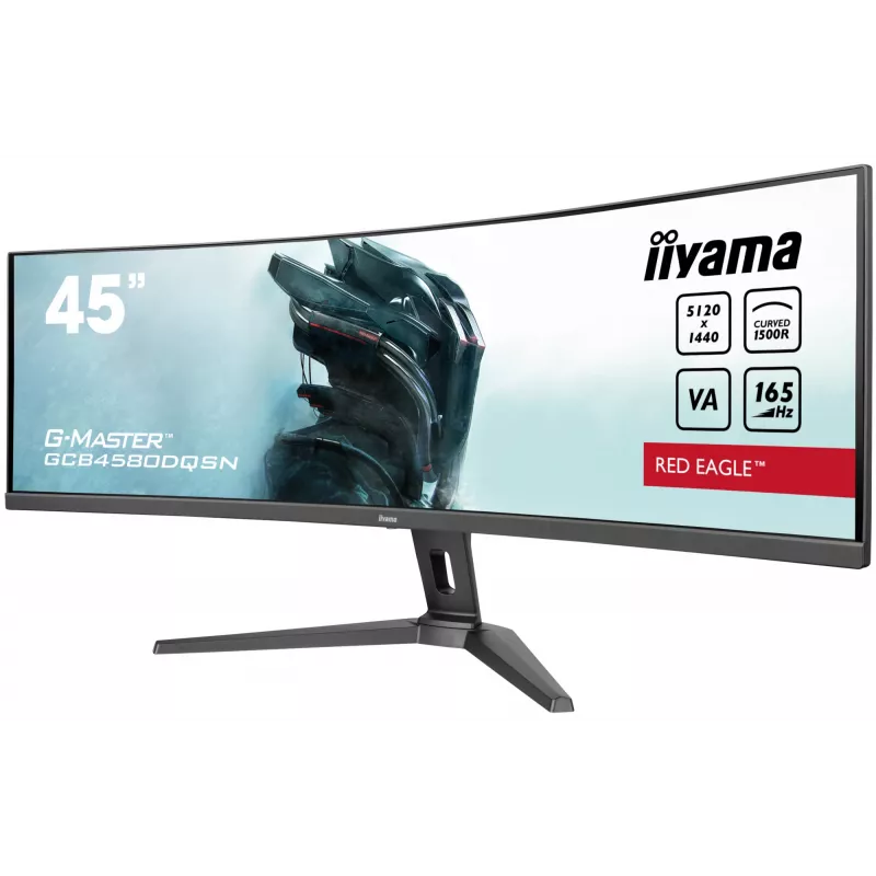 Monitor komputerowy iiyama G-MASTER RED EAGLE CURVED 113 cm (44,5 cala) 5120 x 1440 pikseli Dual QHD LED Czarny