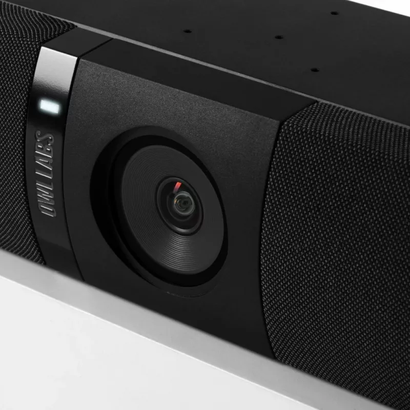 Owl Labs Owl Bar — Urządzenie do wideokonferencji 4K z aktywnym śledzeniem mówcy (dodaj Meeting Owl 3 lub Pro, aby uzyskać zasięg 360° i automatyczne przełączanie kamer)