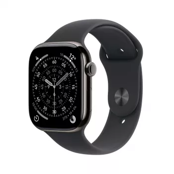 Smartwatch Apple Watch Series 11 GPS + Cellular 42mm Slate Titanium Case Black Sport Band S/M