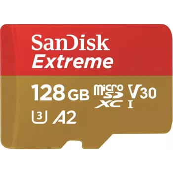WESTERN DIGITAL Extreme microSDXC 128GB z adapterem SD do kamer akcji i dronów 170MB/s 80MB/s A2 C10 V30 UHS-I U3