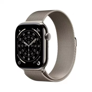 APPLE Watch Series 11 GPS + Cellular 46mm naturalna tytanowa koperta z naturalną pętlą Milanese M/L
