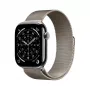 APPLE Watch Series 11 GPS + Cellular 46mm naturalna tytanowa koperta z naturalną pętlą Milanese M/L