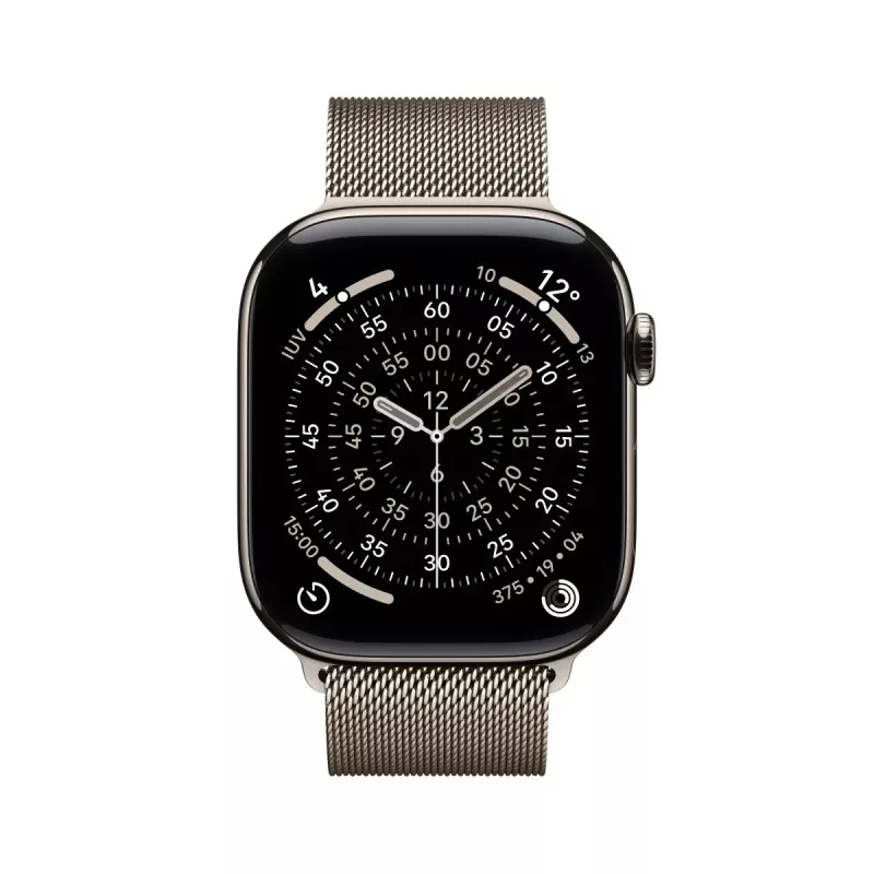 APPLE Watch Series 11 GPS + Cellular 46mm naturalna tytanowa koperta z naturalną pętlą Milanese M/L