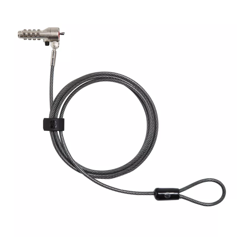 HP Essential Nano Combination kabel Lock, 1,83 m, Zamek szyfrowy, stal nierdzewna