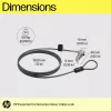 HP Essential Nano Combination kabel Lock, 1,83 m, Zamek szyfrowy, stal nierdzewna