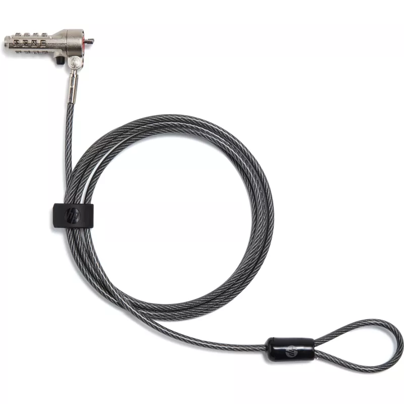 HP Essential Nano Combination kabel Lock, 1,83 m, Zamek szyfrowy, stal nierdzewna