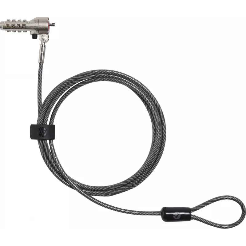 HP Essential Nano Combination kabel Lock, 1,83 m, Zamek szyfrowy, stal nierdzewna