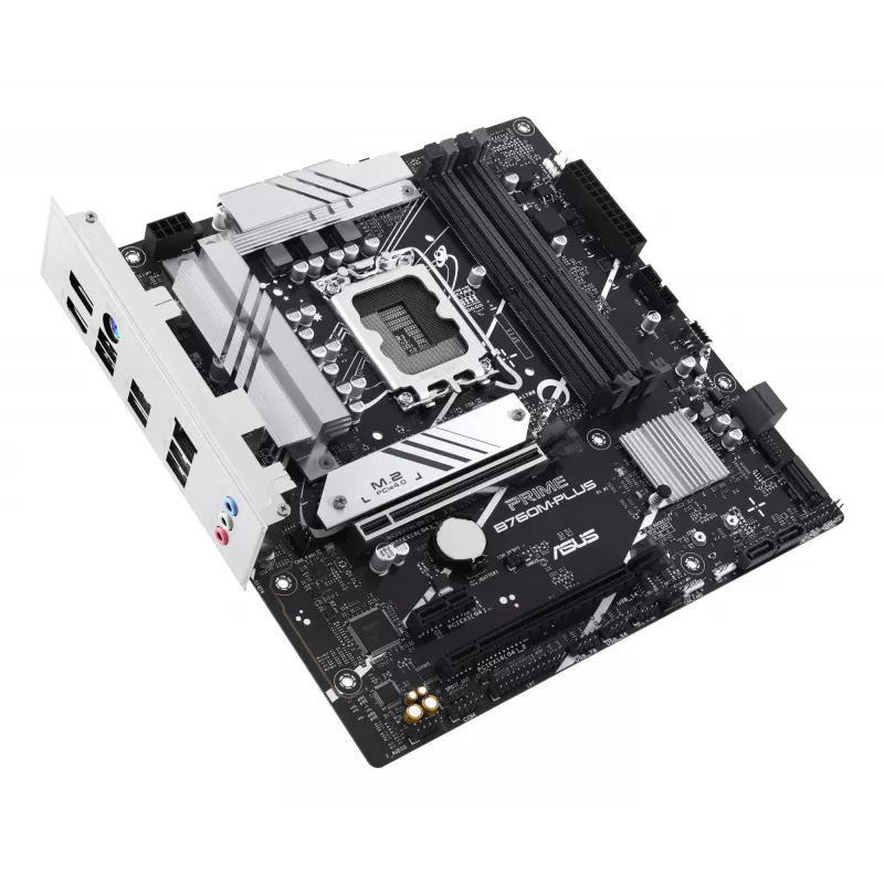 Płyta główna ASUS PRIME B760M-PLUS — Intel B760, LGA 1700, micro‑ATX, DDR5, 4 DIMM, 192 GB, 2,5 Gb LAN, 2x M.2