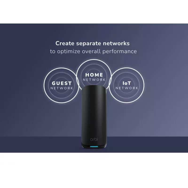 NETGEAR Orbi 870 Trójzakresowy (2,4 GHz / 5 GHz / 6 GHz) Wi-Fi 7 (802.11be) Czarny 4 Wewnętrzne
