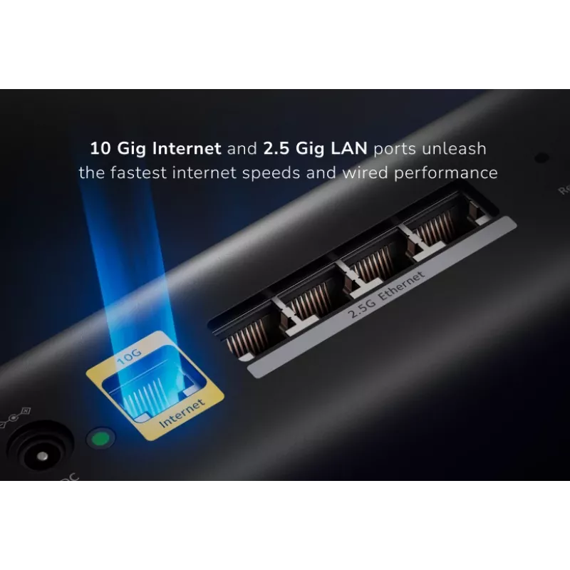 NETGEAR Orbi 870 Trójzakresowy (2,4 GHz / 5 GHz / 6 GHz) Wi-Fi 7 (802.11be) Czarny 4 Wewnętrzne