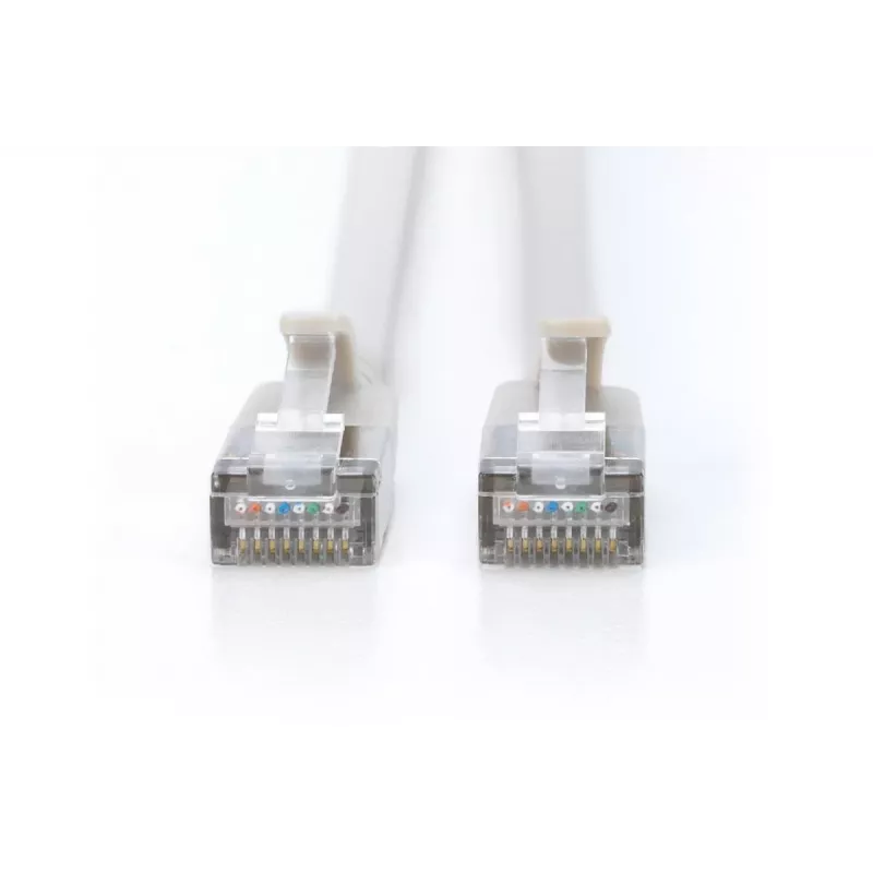 DIGITUS cienki Patch kabel - CAT6A - F-FTP - 50cm - szary