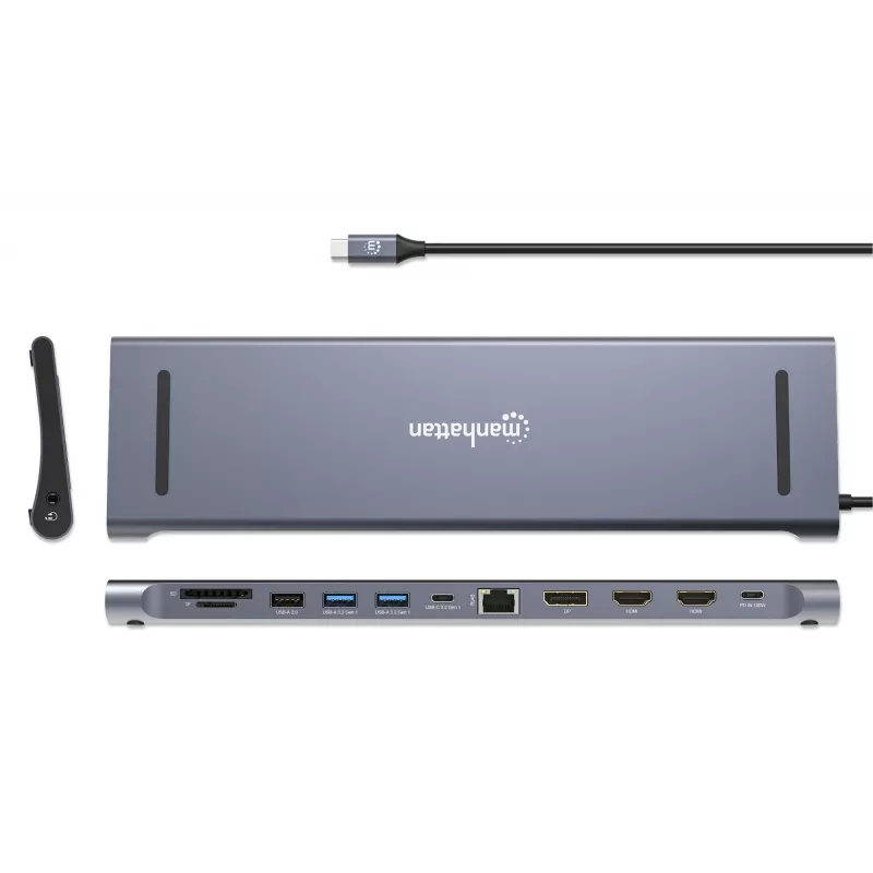 Dok/Stacja dokująca Manhattan USB-C 10 portów 4K 60Hz Power Delivery