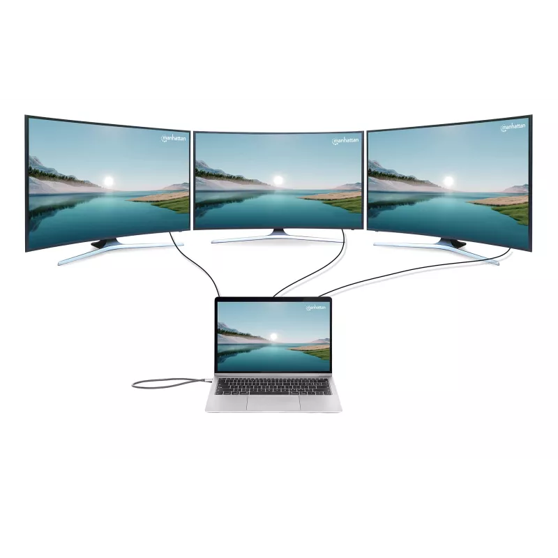 Dok/Stacja dokująca Manhattan USB-C 10 portów 4K 60Hz Power Delivery