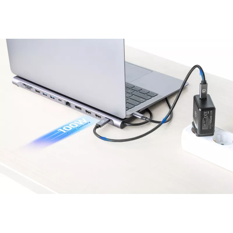 Dok/Stacja dokująca Manhattan USB-C 10 portów 4K 60Hz Power Delivery