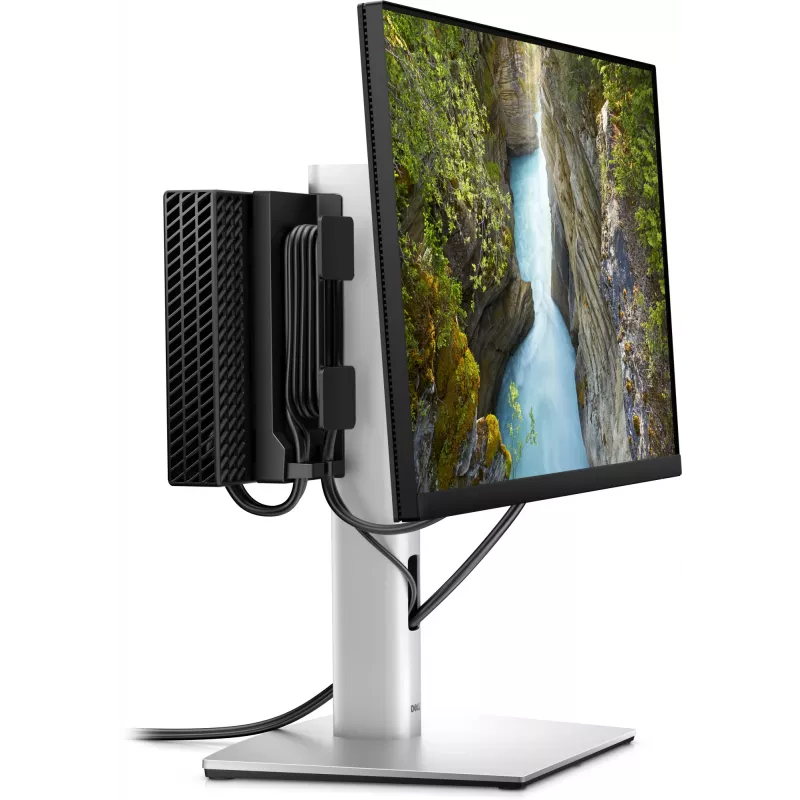 DELL Pro Micro All-in-One Stand - MFS22, 5.8 kg, 48.3 cm (19 cali), 68.6 cm (27 cali), 100 x 100 mm, regulacja wysokości, srebrny, czarny