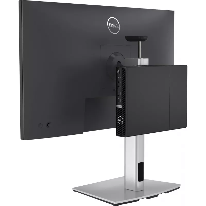 DELL Pro Micro All-in-One Stand - MFS22, 5.8 kg, 48.3 cm (19 cali), 68.6 cm (27 cali), 100 x 100 mm, regulacja wysokości, srebrny, czarny