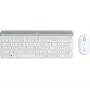 LOGITECH Slim Wireless Keyboard And Mouse Combo Mk470 - Offwhite - Qwerty Us/int'l