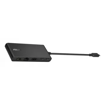 ASUS Dual 4K USB-C Dock DC201 Przewodowy USB 3.2 Gen 2 (3.1 Gen 2) Type-C Czarny