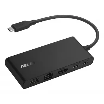 ASUS Dual 4K USB-C Dock DC201 Przewodowy USB 3.2 Gen 2 (3.1 Gen 2) Type-C Czarny