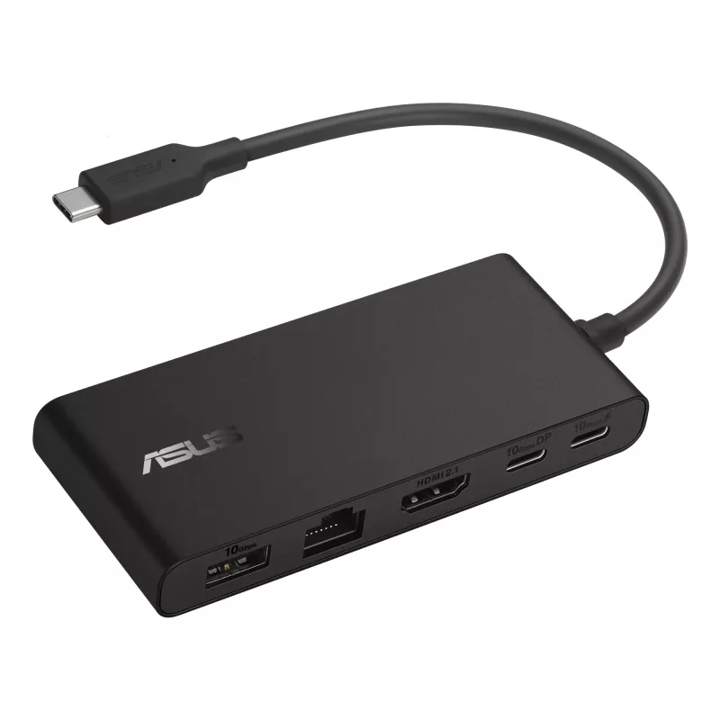 ASUS Dual 4K USB-C Dock DC201 Przewodowy USB 3.2 Gen 2 (3.1 Gen 2) Type-C Czarny