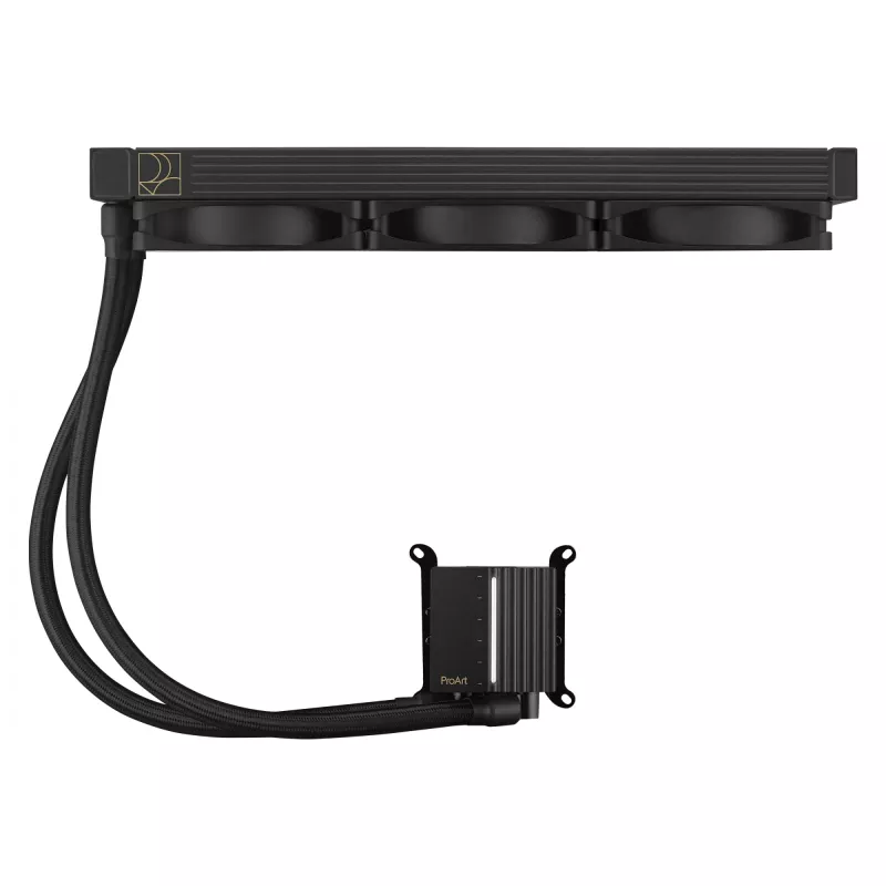 Zestaw chłodzenia cieczą ASUS ProArt LC 360 Czarny — 3 wentylatory 120 mm 800–2200 RPM, radiator 360 mm, miedziana podstawa, węże 40 cm