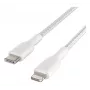 Kabel BELKIN Lightning do USB-C w oplocie 1 m biały