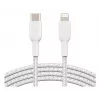 Kabel BELKIN Lightning do USB-C w oplocie 1 m biały