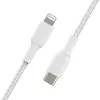 Kabel BELKIN Lightning do USB-C w oplocie 1 m biały