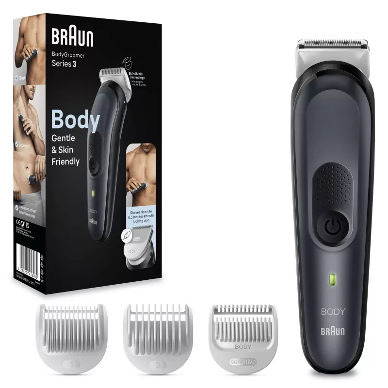 Braun BodyGroomer 3 BG3340 Czarny, Szary