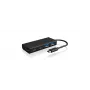 ICY BOX IB-HUB1426-CPD USB 3.2 Gen 1 (3.1 Gen 1) Type-C 5000 Mbit/s Czarny