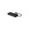 ICY BOX IB-HUB1426-CPD USB 3.2 Gen 1 (3.1 Gen 1) Type-C 5000 Mbit/s Czarny
