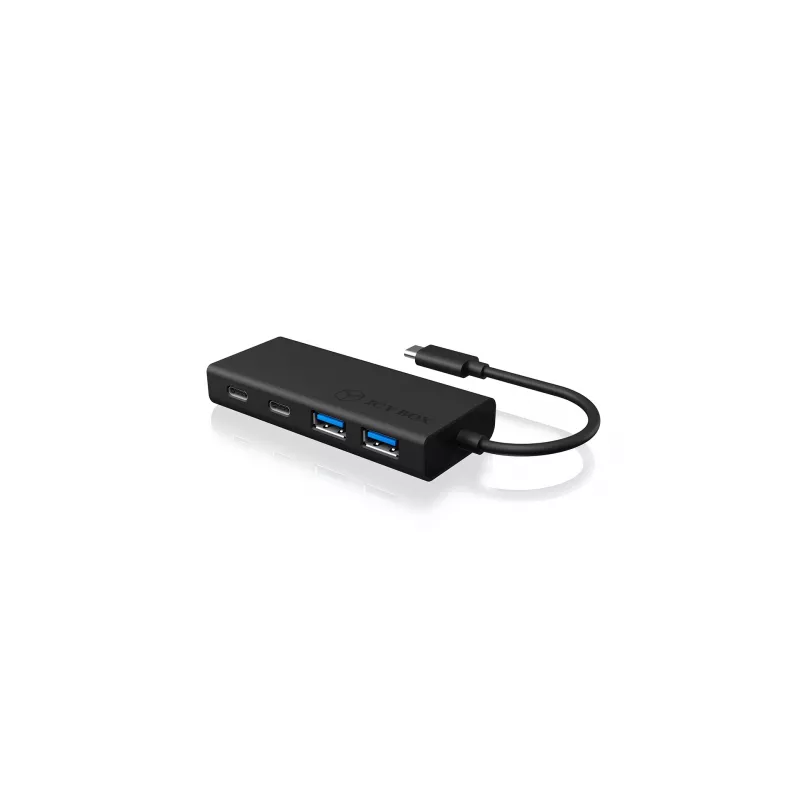 ICY BOX IB-HUB1426-CPD USB 3.2 Gen 1 (3.1 Gen 1) Type-C 5000 Mbit/s Czarny