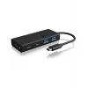 ICY BOX IB-HUB1426-CPD USB 3.2 Gen 1 (3.1 Gen 1) Type-C 5000 Mbit/s Czarny