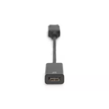 Kabel DIGITUS DP - HDMI 20 cm czarny DP - HDMI typ A M/F HDMI 2.0